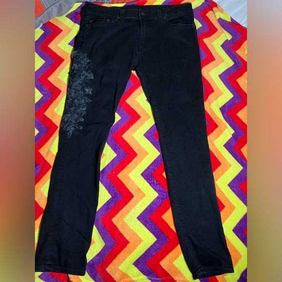 True Religion Other - True Religion Rocco relaxed skinny embroidered jeans